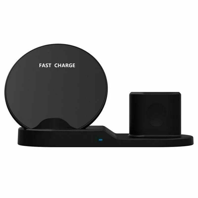 Wireless Fast Charge Stand Dock 3in1 Phone Charging Watch Ear Pods Charger